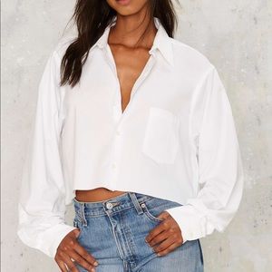 After Party Nasty Gal Boss of Me Button-Up Shirt